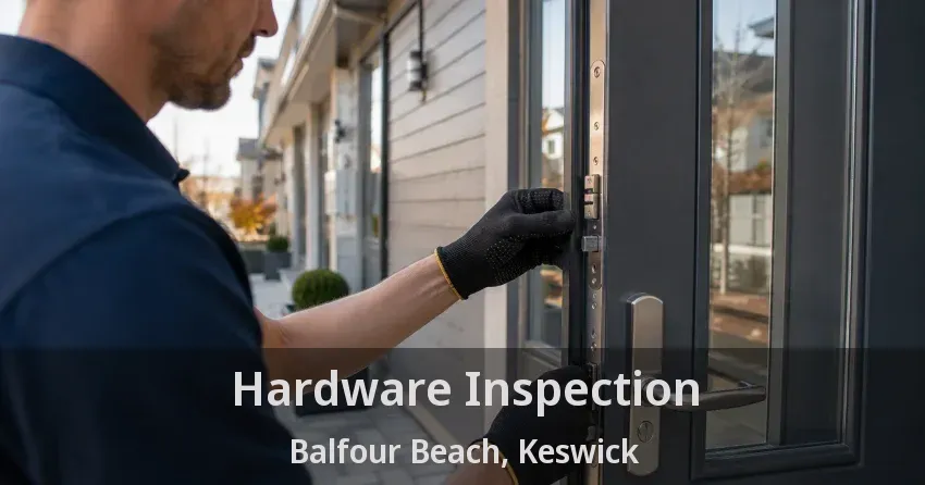 Hardware Inspection Balfour Beach, Keswick - ON