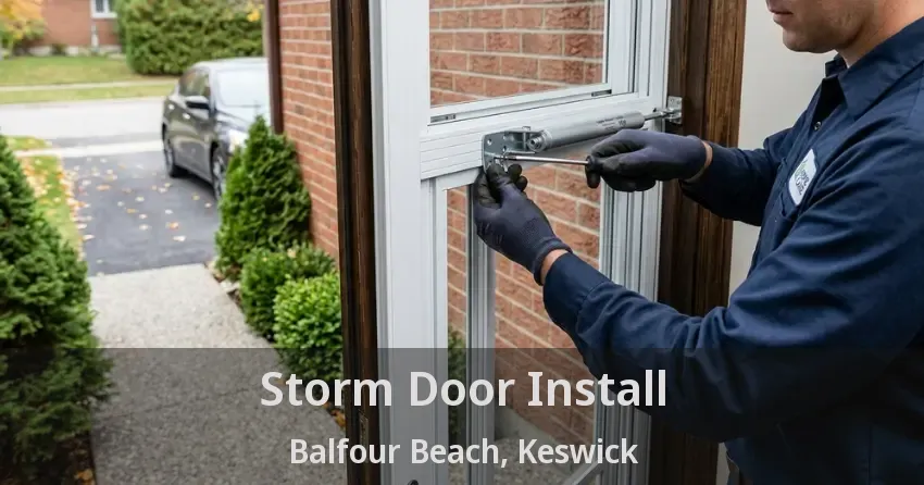 Storm Door Install Balfour Beach, Keswick - ON