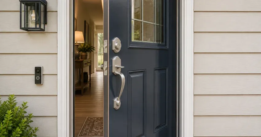energy-efficient exterior door upgrade installation in Keswick